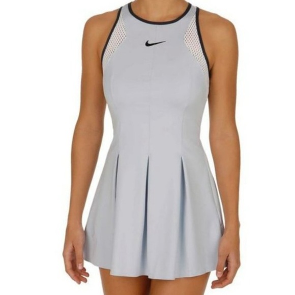 Nike Dresses & Skirts - Like New Nike Maria Sharapova tennis dress Mesh Sporty Prep Light Blue/White LG